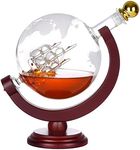 Oaksea Whiskey Globe Decanter 35 Oz Gifts for Men Dad, Anniversary Unique Gifts for Him Husband Boyfriend, Birthday Christmas Gift Stocking Stuffers For Grandpa, Bourbon Wine Liquor Decanter