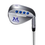 MAZEL Forged Golf Sand Wedge,Gap Wedge,Lob Wedge for Men,48/52/54/56/58/60 Degree Individual Golf Wedge,Milled Face for More Spin (Steel Color 58 Degree, Right Handed)