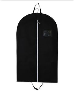 WVD Garment Bag for Hanging Clothes, Black Suit Bag Cover for Men Travel, Foldable Garment Bags for Hanging Clothes, Breathable Dance Costume Storage, 23.6x43.3inch Dress Protector with Zipper