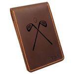 Turbosnail Personalized Golf Yardage Book Holder, Leather Yardage Book Cover, Yardage Book Holder,Golf Scorecard Holder, Golf Accessories, Gifts for Golfers, Leather Golf Gifts