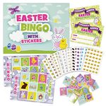 Easter Bingo Party Game for Kids Adults - Premium Quality Bingo Calling Cards Pre-Cut for up to 40 Games and Winning Certificates - Party Favour Supplies, School Classroom Games, Family Activity