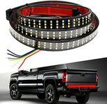 60" 3 Row 432 LED Strip Tailgate Light Bar Truck Reverse Brake Signal Tail Lamp