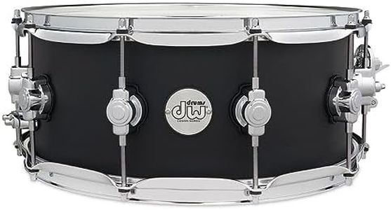 DW Design Series Maple Snare Drum - 6x14, Black Satin