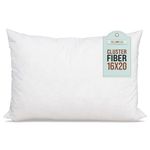 Pillowflex Cluster Fiber Pillow Form Insert - Made in USA (16 Inch by 20 Inch)