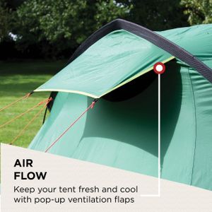 Coleman Chimney Rock 3 Plus Tunnel Tent – 3 Person, Dark Room, Waterproof
