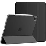 JETech Case for iPad Pro 12.9-Inch (6th/5th Generation, 2022/2021 Model), Slim Stand Hard Back Shell Smart Cover with Auto Wake/Sleep (Black)