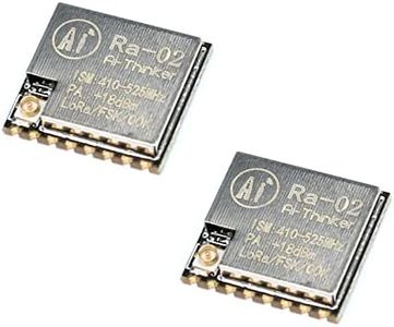 JESSINIE 2Pcs SX1278 LoRa Ra-02 Wireless Module 433MHz Ra-02 Spread Spectrum Wireless Module Serial Port Adapter 3.3V UART Interface with Connector
