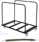 Folding Table Cart, 1500 LBS Heavy Duty Table Trolley with 5" Swivel Wheels, Black Desk Trolley 10 Table Capacity for Garage/Home/Warehouse,/Party Event/Hotel Furniture