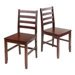 Winsome Wood Hamilton 2-Piece Ladder Back Chair