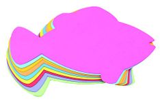 Hygloss Shape Paper Cut-Outs for Arts and Crafts-Many Creative Uses-Classroom Activities-Assorted Vibrant Colors-7.5 x 6 Inches-240, Fish 240 Pcs