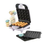 Giles & Posner Mini Treat Maker - 3 In 1, Makes 16 Cake Pops, 1 Waffle & 4 Doughnuts, Removable Non-Stick Plates, Easy Clean, 650W, Compact Design, Quick 3 Minute Preheat, Non-Slip Feet, Purple