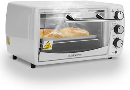 Steinborg Mini horno de 13 litros, 1200 W, 65°-230 °C, temporizador, bandeja para migas, minihorno pequeño