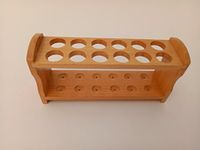 TEST TUBE RACK WOODEN 22MM x12 HOLES