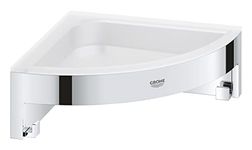 GROHE 41106000 Quickfix Corner Shower Basket, Chrome