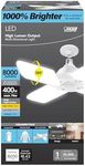 Feit Electric LED Garage Light, Multiple Adjustable Panels, E26 Base, Ideal for Garage, Workshop, Shed, 25,000-Hour Lifetime