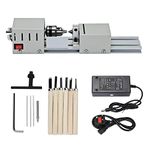 Shoze Small Lathe Metal Mini Lathe Mini Lathe Bead Grinding Machine Mini Lathe Tool Lathe Standard Set Wood Model Making Drilling And Milling Machine Suitable for Carving And Grinding Wood