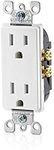 Leviton T5325 15 Amp Decora Tamper-Resistant Duplex Electrical Wall Outlet - White