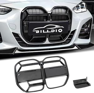 BILLDIO G22 Grille - Black Kidney Single slats Grill Compatible With BMW 4 Series G22/G23 2021-2024 430i M440i ABS Gloss Black Kidney Grill