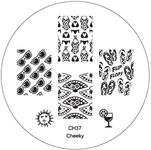 CH37 Professional Nail Art Salon Quality Stamp Template/Stamping Stencil/Image Plate With New Designs By VAGA