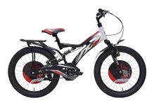 Hero F11 20T Bicycle for Kids | Dual Suspension | V Brake | Single Speed | Easy Self Assembly | Ideal for Kids 5 to 8 Years (White-Black)