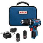 Bosch GSB12V-300B22 12V Max Brushless 3/8 in. Hammer Drill/Driver Kit with (2) 2.0 Ah Batteries