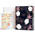 18 Month Planner 2024-2025 Daily Weekly and Monthly, Hardcover Academic Planner July 2024–Dec 2025 8"×10" Calendar Planner Spiral Bound Notebook Organizer with Tabs, Stickers, Dividers, Gift Box