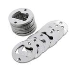 Biaungdo 20pcs 40mm Wall Mounted Bottle Opener Round with Screws for Beer Cap Coke Bottle
