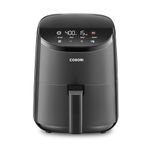 COSORI Small Air Fryer Oven 2.1 Qt, 4-in-1 Mini Airfryer, Bake, Roast, Reheat, Space-saving & Low-noise, Nonstick and Dishwasher Safe Basket, 30 In-App Recipes, Sticker with 6 Reference Guides, Gray