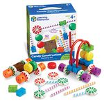 Learning Resources Candy Construction Building Set, Fine Motor Building Toy, Easter Basket Toy, 92 Pieces, Ages 4+