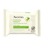 Aveeno Positively Radiant Makeup Removing Wipes, 25 Count