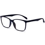 ANRRI Blue Light Blocking Glasses for Computer Use, Anti Eyestrain Lens Lightweight Frame Eyeglasses, Black, Men/Women