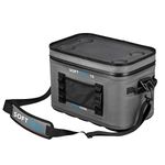 Softcool - Portable Camping Cooler - Off Grid Cool Box For Camping - Soft Picnic Family Cool Bag - Insulated Fishing Cool Box - Insulated Thermal Camping Food Cooler Bag - 15 Litre Grey