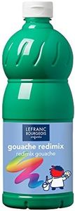 Lefranc Bourgeois- Témperas para niños, Color verde franco, 1,000 ml (Lefranc & Bourgeois 188034)