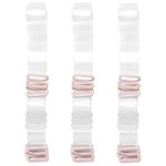 Magicmode Clear Bra Straps Invisible Non-Slip Adjustable Bra Straps for Strapless Bra, 3 Pairs 18MM