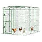 Omlet Walk in Chicken Run | Strong, Spacious and Secure Outdoor Poultry Enclosure | Easy to Assemble All-Round Heavy Duty Steel | Unique Anti-Tunnel Skirt | High-Rise 2x3x2