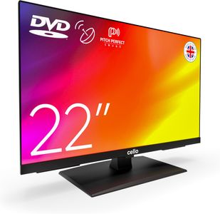 Cello 22" Full HD Frameless TV – Built-in DVD, Freeview HD, Satellite, HDMI/USB