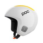 POC Skull Dura Comp MIPS- The ski helmet gives trusted race protection for the very highest speeds,Hydrogen White/Aventurine Yellow,XS-S (51-54cm)