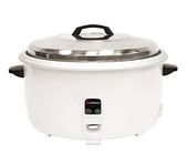 SQ Professional Blitz Rice Cooker with Automatic Cooking Non-Stick Removable Inner Pot | Measuring Cup & Spatula | Stainless Steel Lid | Keep-Warm Function |White (10L)