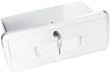 Pactrade Marine Boat Pontoon Yacht Storage Compartment Durable Standard Lightweight Lockable ABS Locking Plastic Glove Box White Spacious with Keys