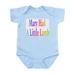 CafePress Mary Had A Little Lamb Infant Bodysuit Cute Infant Bodysuit Baby Romper