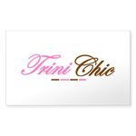 CafePress Trini Chic Rectangle Sticker Rectangle Bumper Sticker Car Decal