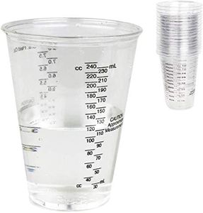 CANOPUS Tazza di Misurazione Graduata Plastica Per Vernici, 25 PCS, 300cc, Misurini per Resina Epossidica, Tazze per la Miscelazione della Vernice, Miscelazione e misurazione della Vernice per Auto