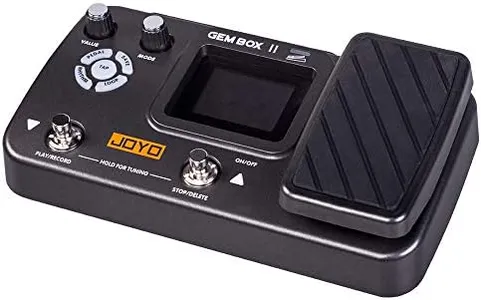 JOYO GEM BOX-II Guitar Multi Effect Processor Expression Pedal with 66 Effect Types, 40 Drum Rhythms,180s Looper, 7 Amp Modeling,Tap tempo (Box-II)