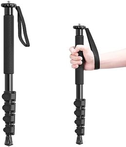 ULANZI TB12 61-Inch Camera Monopod, Aluminum Photography Monopod with 5-Section Height, Lightweight & Portable Camera Accessories, for Cameras Canon, Nikon & Sony Mirrorless & DSLR, Easy to Carry