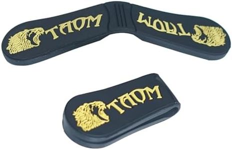 TAOM Pool Chalk Holder with Fixed Belt Clip, Mini Portable Magnetic Clip Pocket Chalker, Pool Cue Chalk Case Container Box for Billiard Accessory Yellow