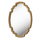 Kenroy Home Oval Wall Mirror, 24.5 inches H/35.5 inches W/1.5 inches, Gold Finish