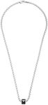 Emporio Armani Necklace for Men Essential, Length: 525mm, Height: 10mm, Width: 11mm Silver Stainless Steel Necklace, EGS2910040