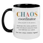 Coworker Gifts For Women, Chaos Coordinator Gifts for Boss, Assistant, Teacher, Funny Appreciation, Inspiration Work Gifts For Coworkers, Birthday, Retire, Thank you Gift Christmas Gifts for Women, Her, Best Mom, Manager, Office, Wedding Planner, Nurse Coffee Mug 11 Oz