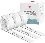 Phomemo D30 1 Pack Adhesive Transparent Label Paper 1/2" X 1 1/8" (14mm X 30mm) 210 Labels/Roll