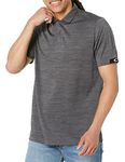 Oakley Men's Gravity Pro Polo Shirt, Blackout Heather, Large